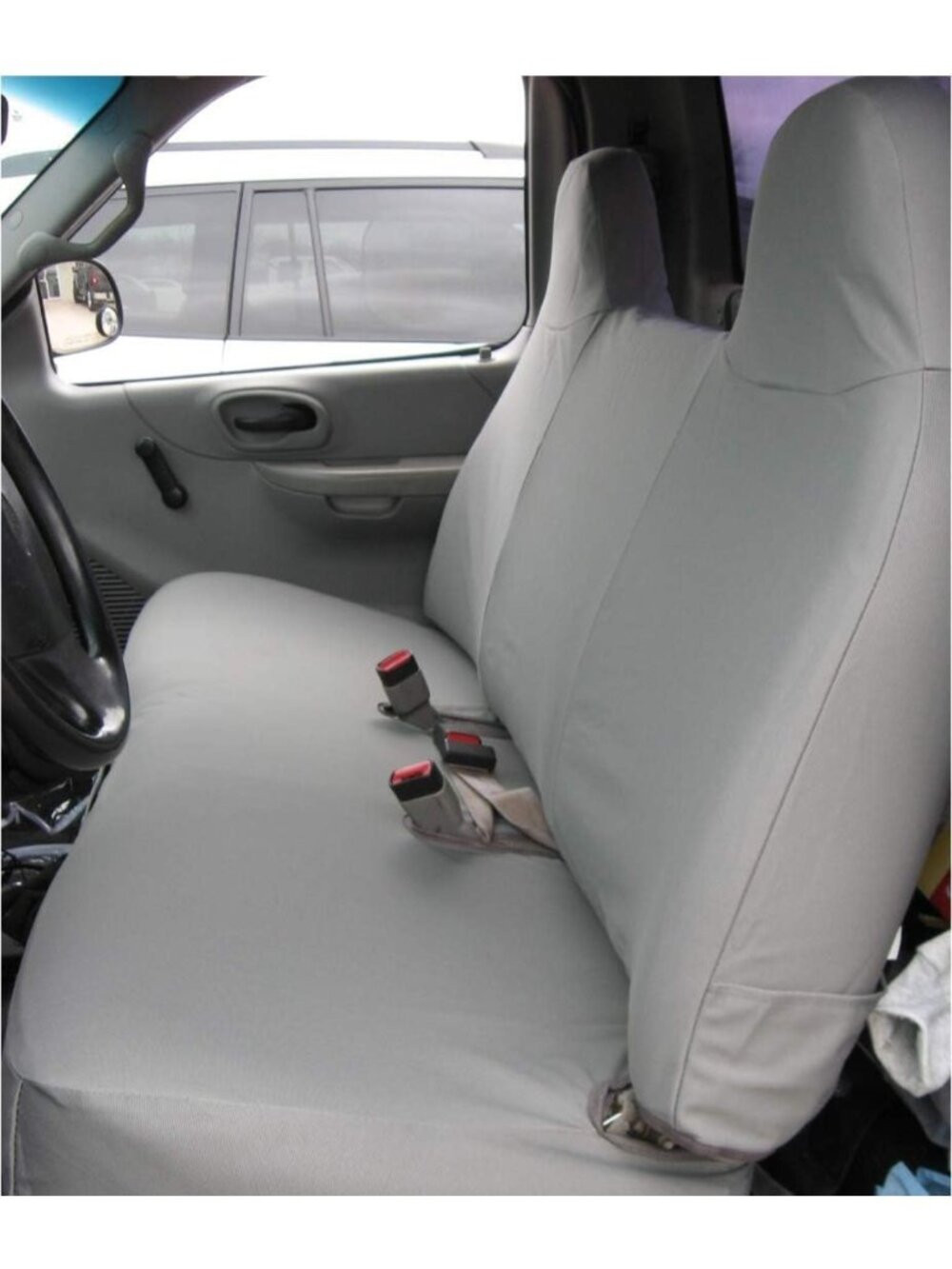 Custom Waterproof Bench Seat Covers for 1999-2007 Ford F150 - Gray, Exact Fit